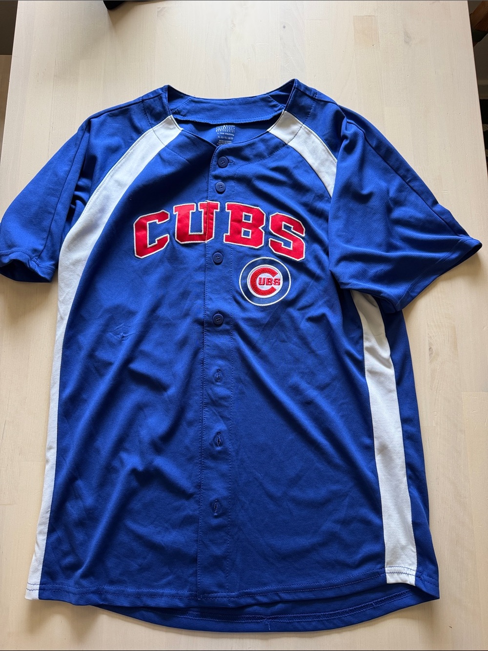 Cubs Boys' Royal Blue Baseball Jersey - Unbranded